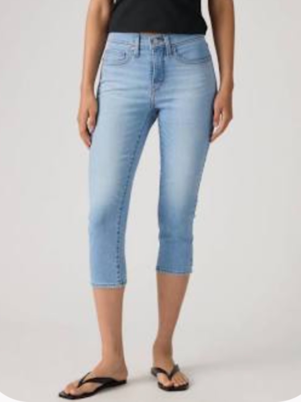 Levi's 311 Shaping Skinny Capri Light Blue Ankle Crop Jeans